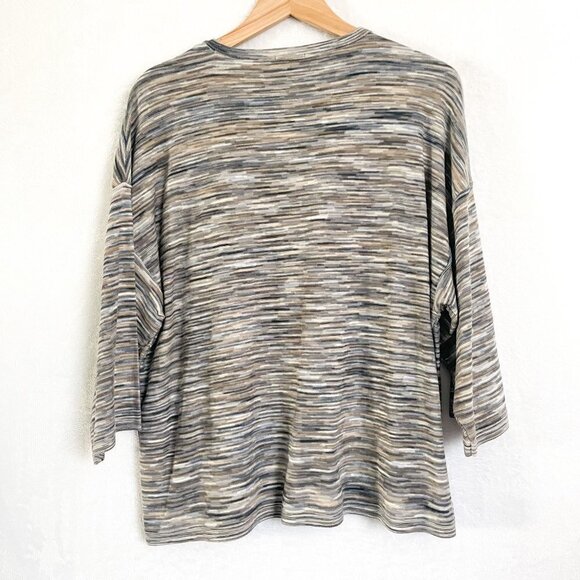 J. Jill pure jill striped oversize boxy knit top with front pocket size XS - Picture 8 of 12